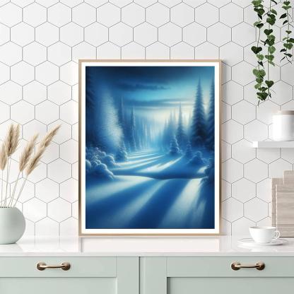 Winter Twilight Glow Paint By Number