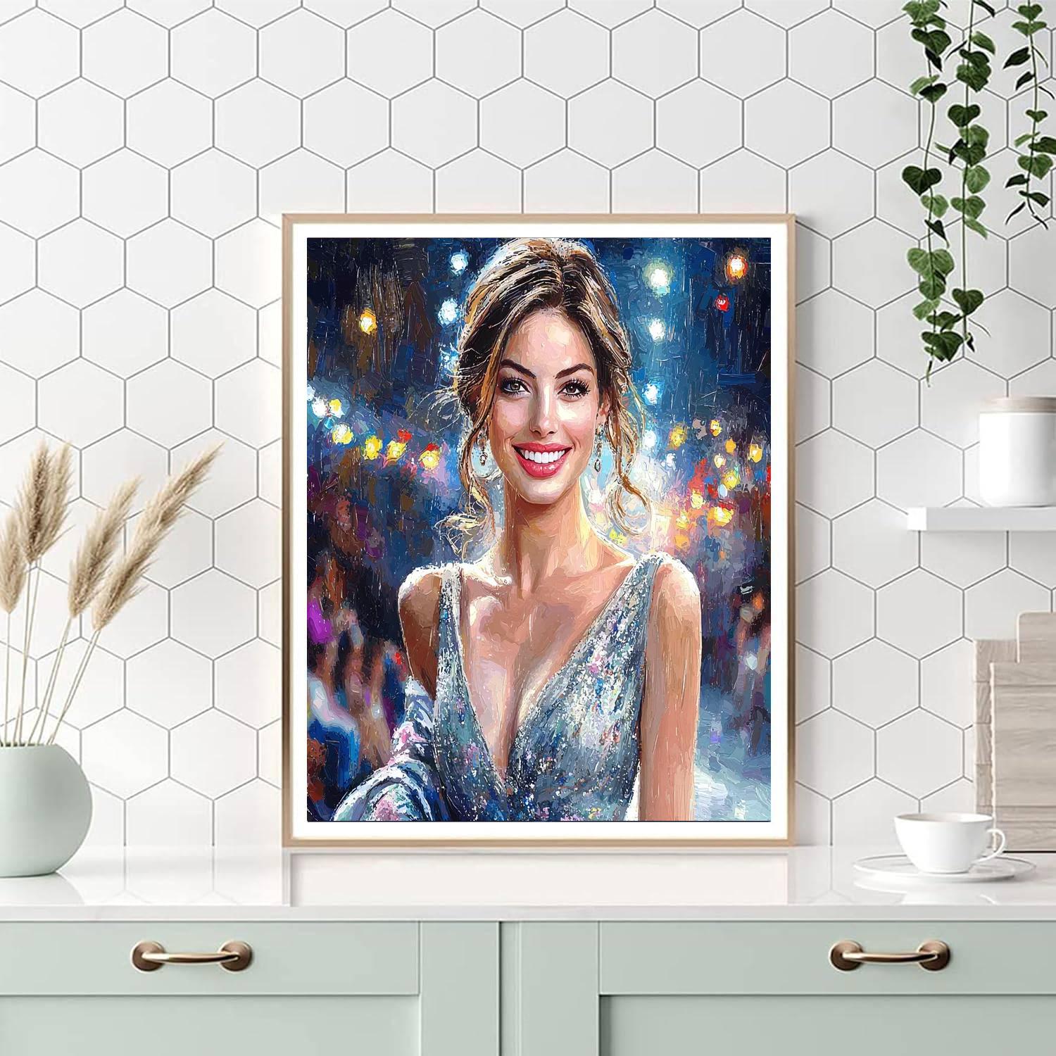 Anne Hathaway: From Dreams To Princesses And Beyond Numbered Painting Kits