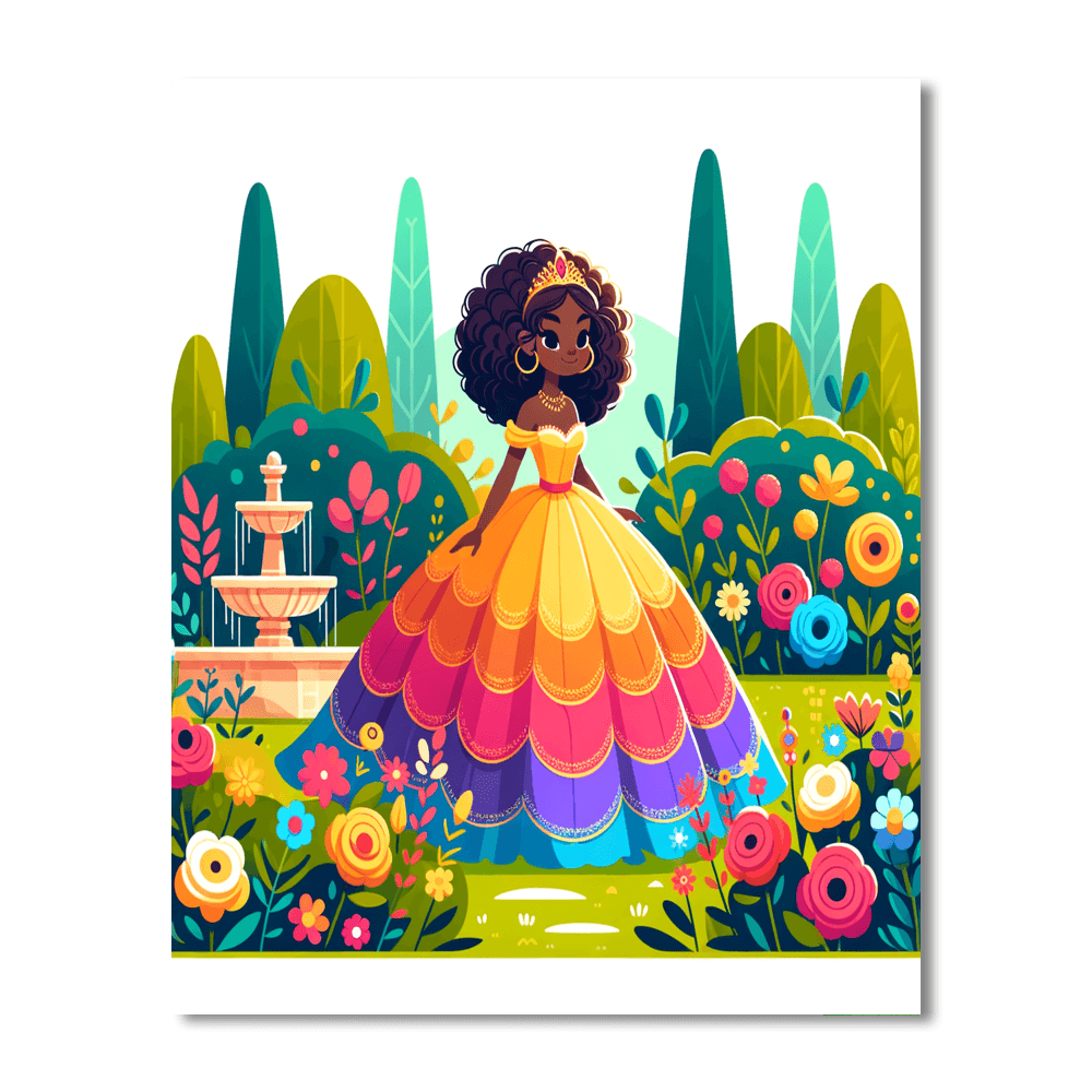 Fairy Tale Princess Garden DIY Paint By Numbers