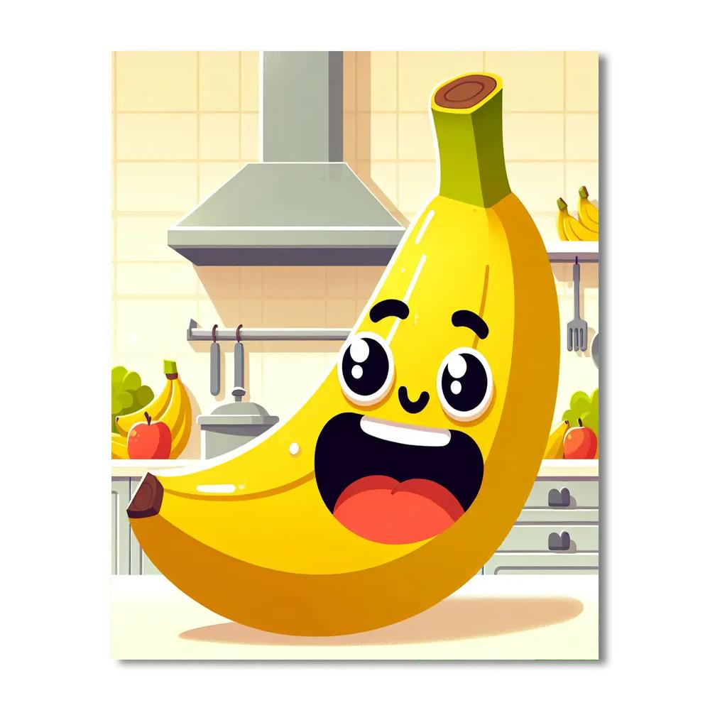 Silly Banana Painting By Numbers Kit