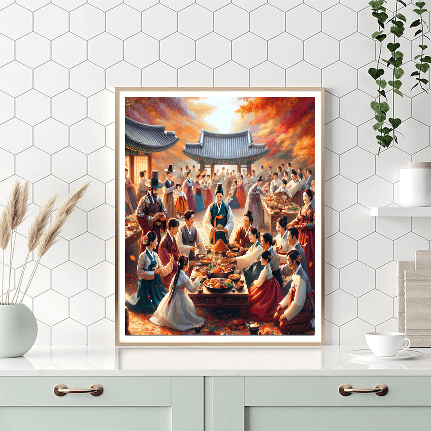 Chuseok Number Painting