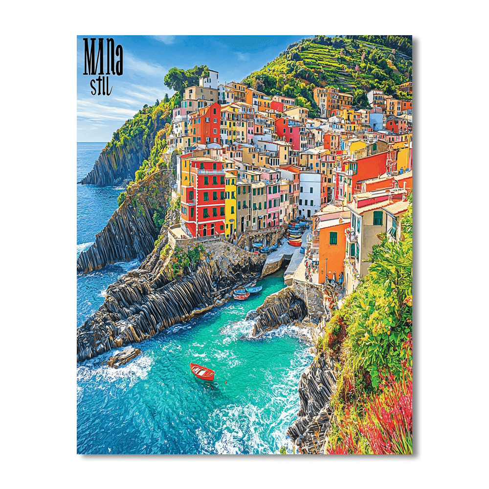 Cinque Terre Villages Paint By Numbers Kits