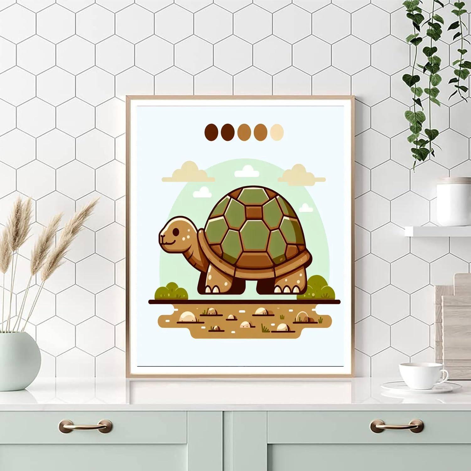 Gentle Giant Tortoise Stroll Paint By Numbers Kits