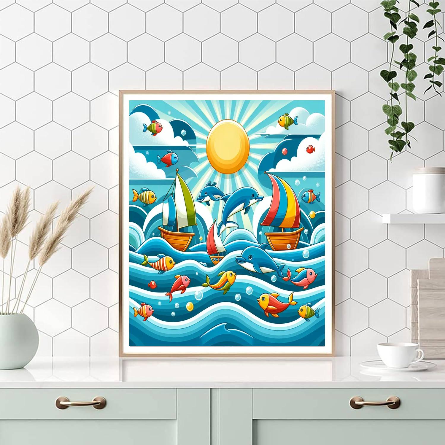 Sailing On Adventure Numbered Painting Kits