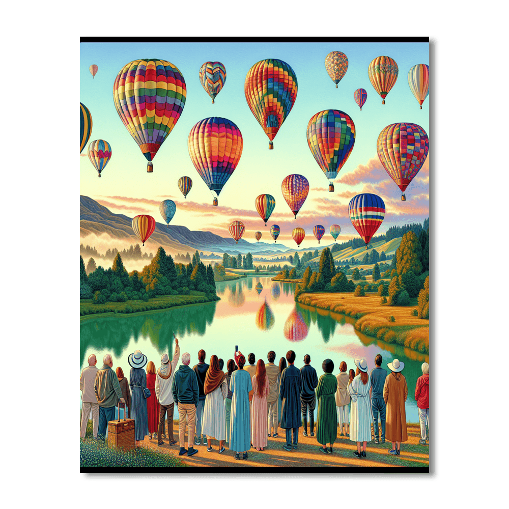 Balloon Fiesta - New Zealand Number Painting