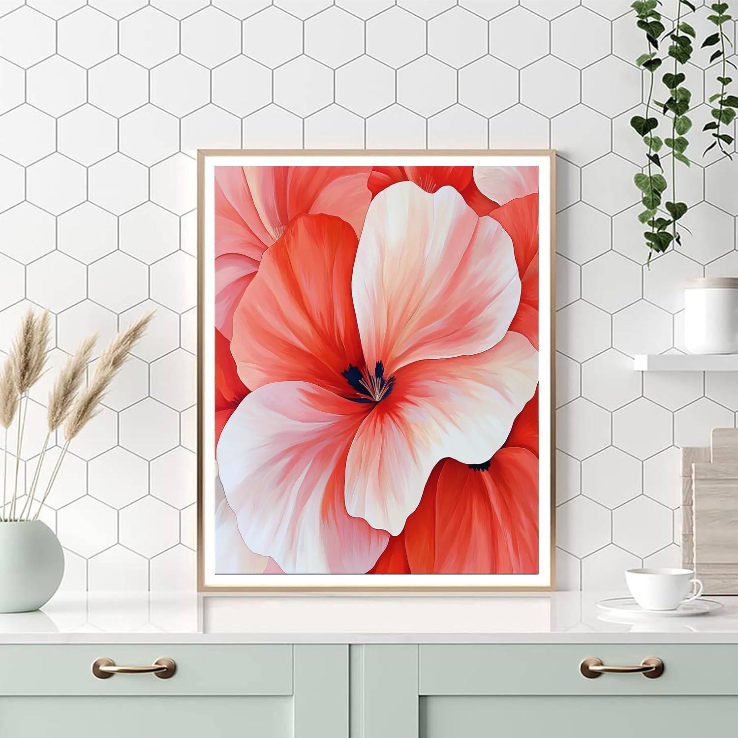 O'Keeffe Inspired Enchanted Garden Blooms  DIY Paint By Numbers