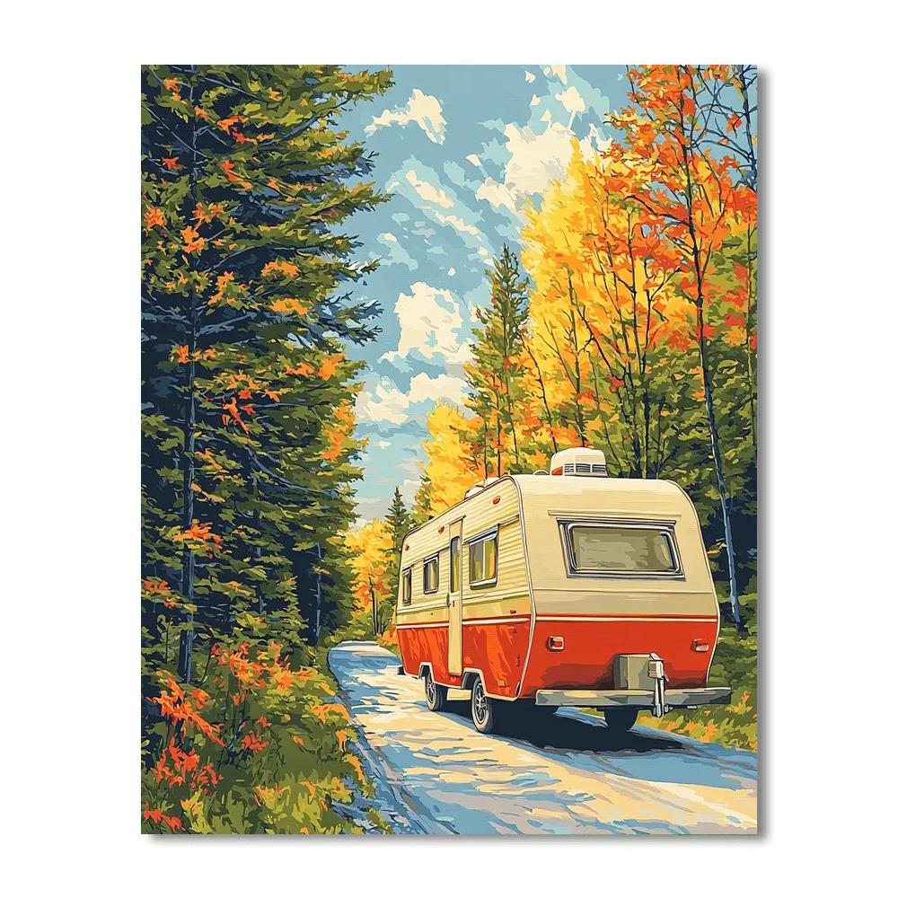 Edward Hopper Inspired The Vintage Caravan  Paint By Numbers Kits