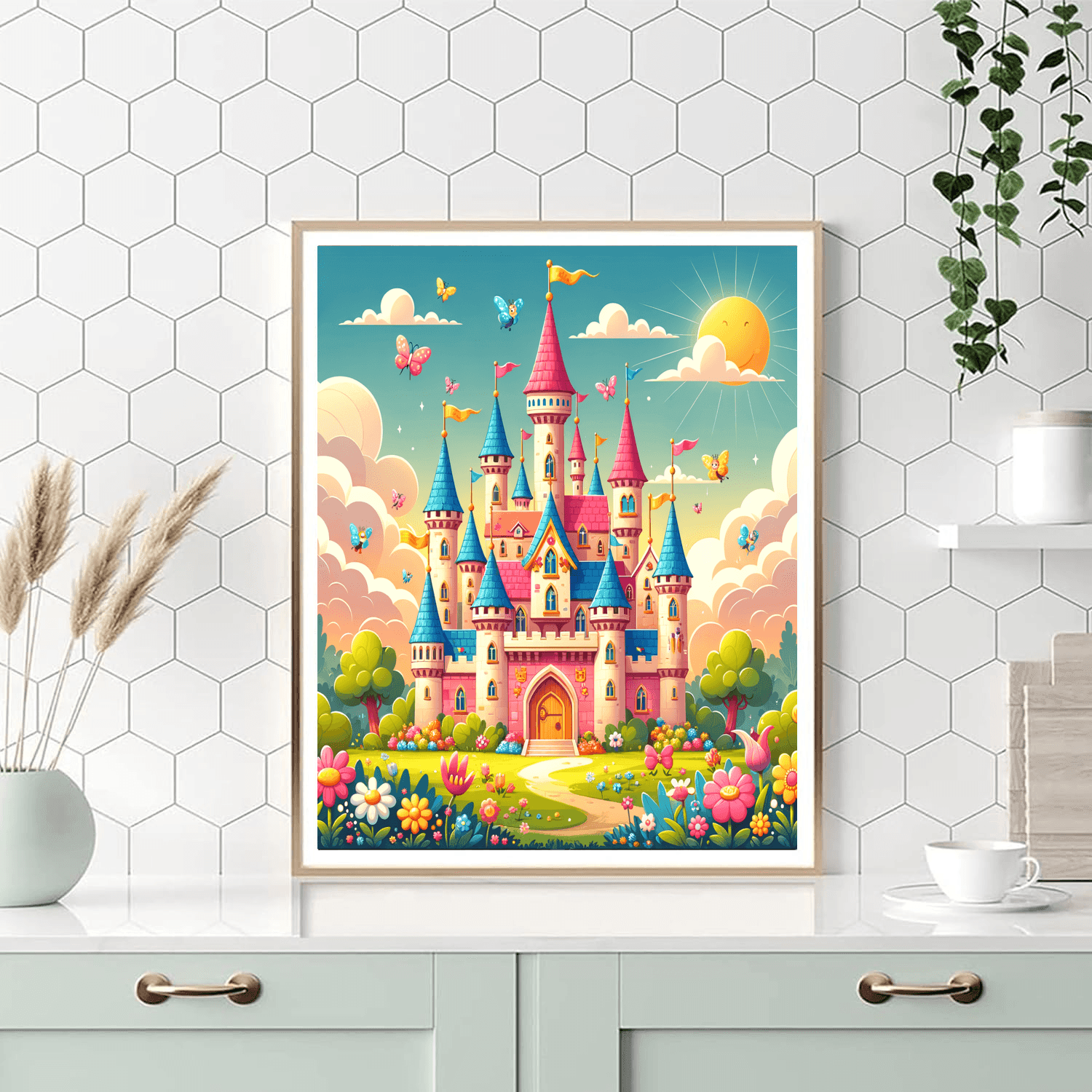 Colorful Fairytale Castles Paint By Color