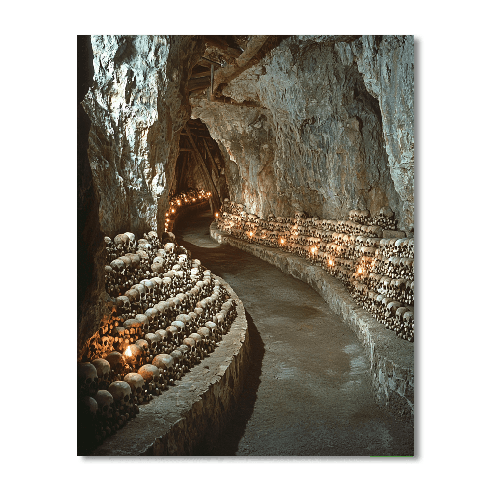 The Catacombs Of Paris Painting Number Kit