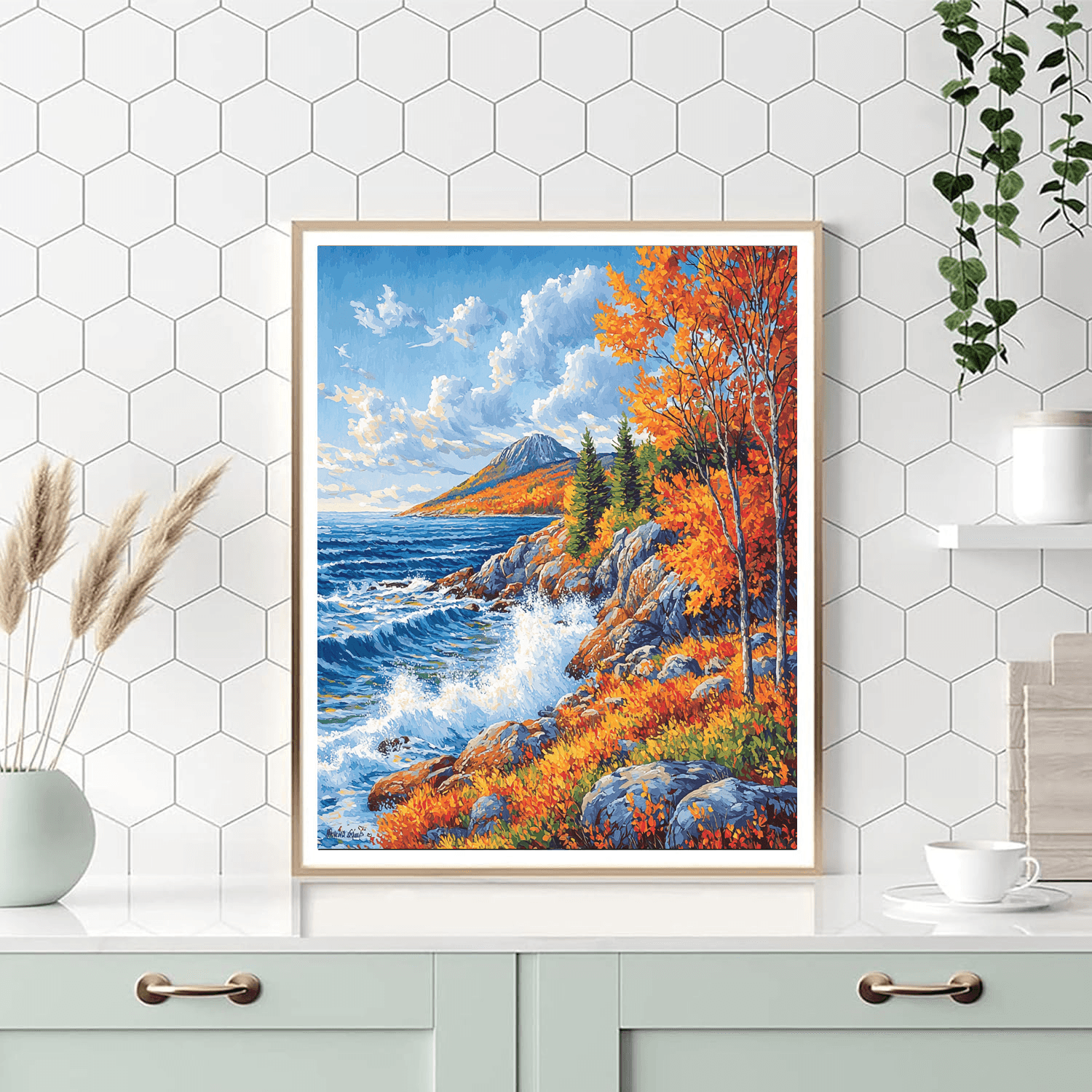 Acadia National Park Number Painting