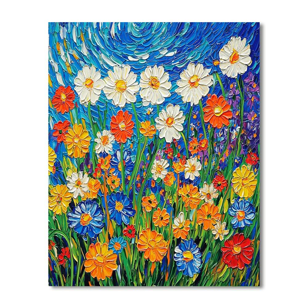 Vincent Van Gogh Inspired Wildflower Dance  Paint By Numbers Kits
