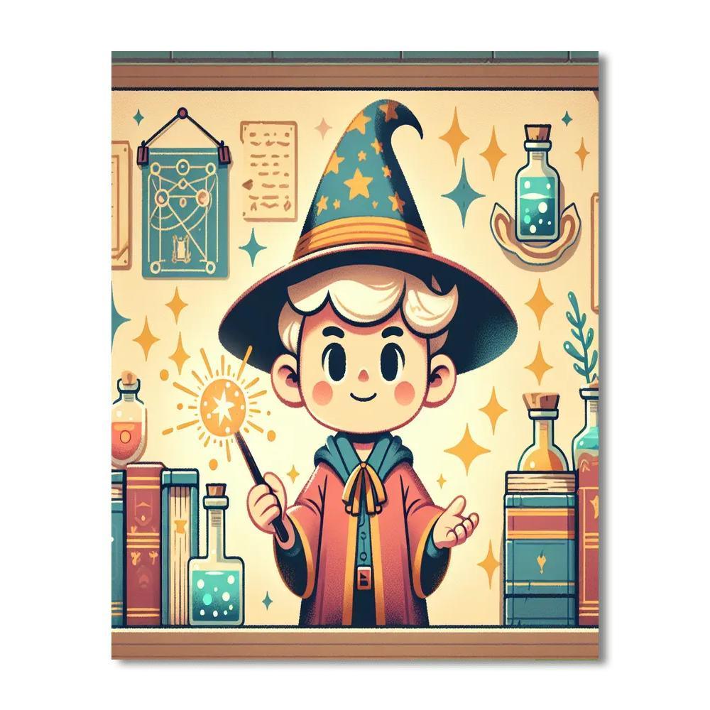 Magic School Of Wizardry Painting Number Kit
