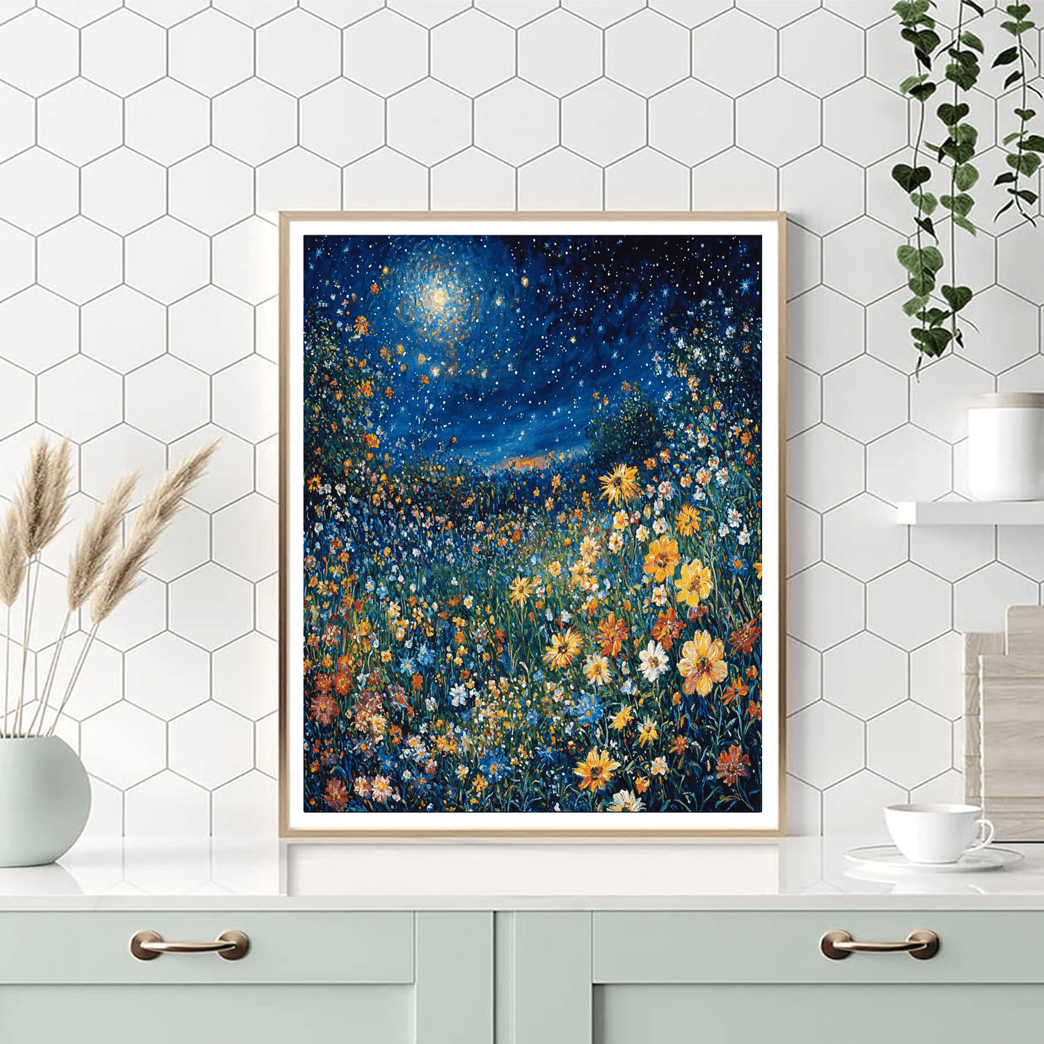 Claude Monet Inspired Mystical Night Blooms  Paint By Color