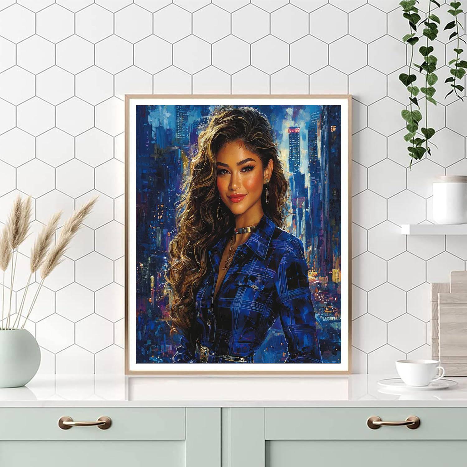 Zendaya: The Radiance Of A Modern Muse As Mj Numbered Painting Kits