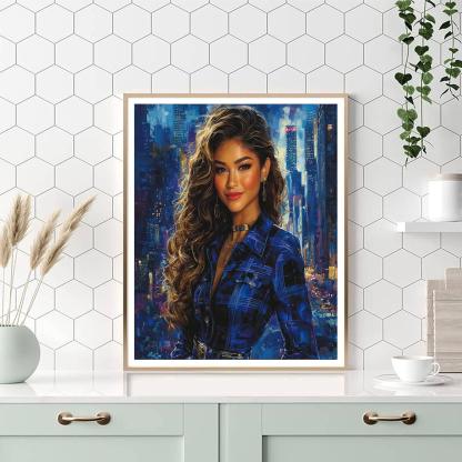 Zendaya: The Radiance Of A Modern Muse As Mj Numbered Painting Kits