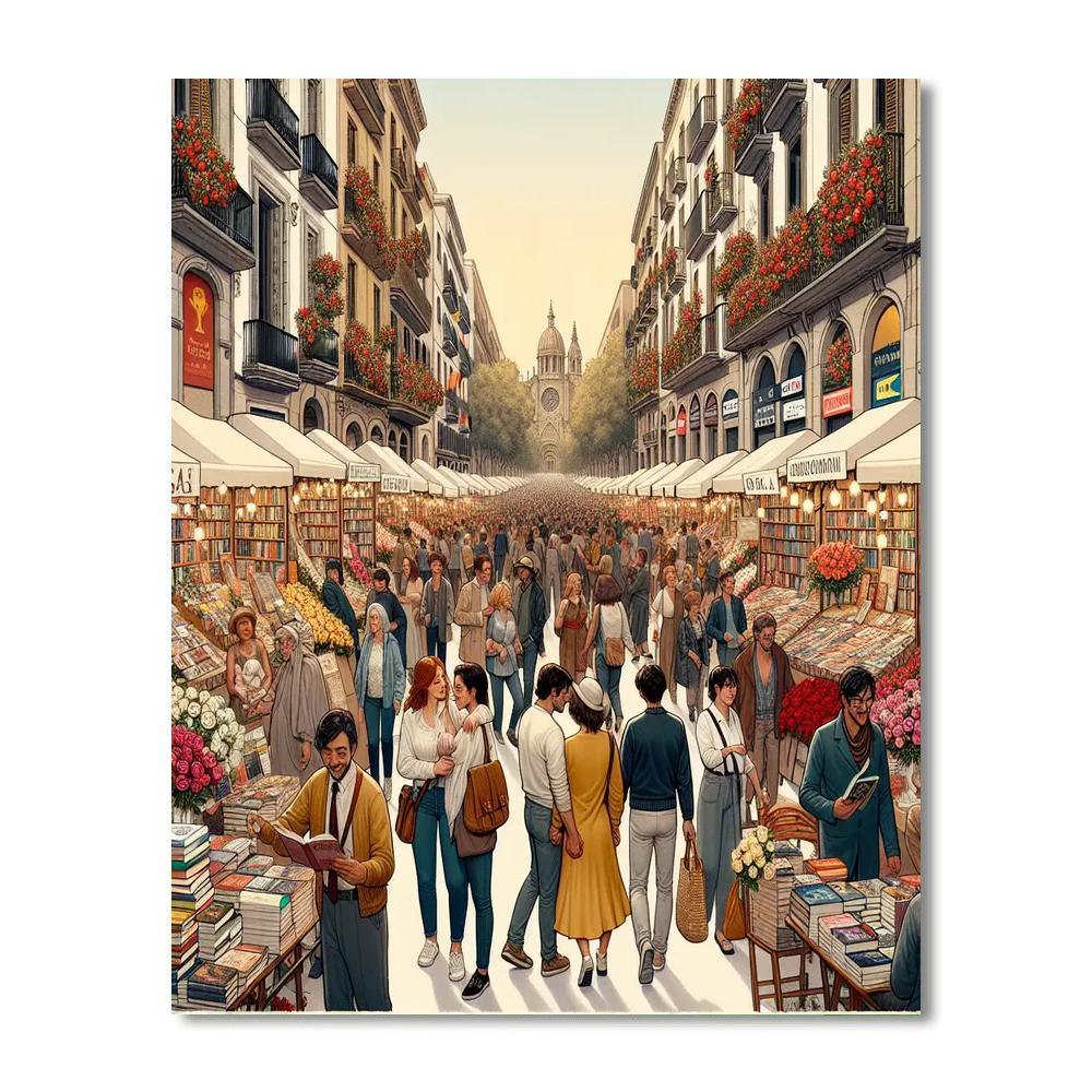 Diada De Sant Jordi - Spain Numbered Painting Kits
