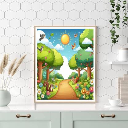 Joyful Nature Trail Number Painting