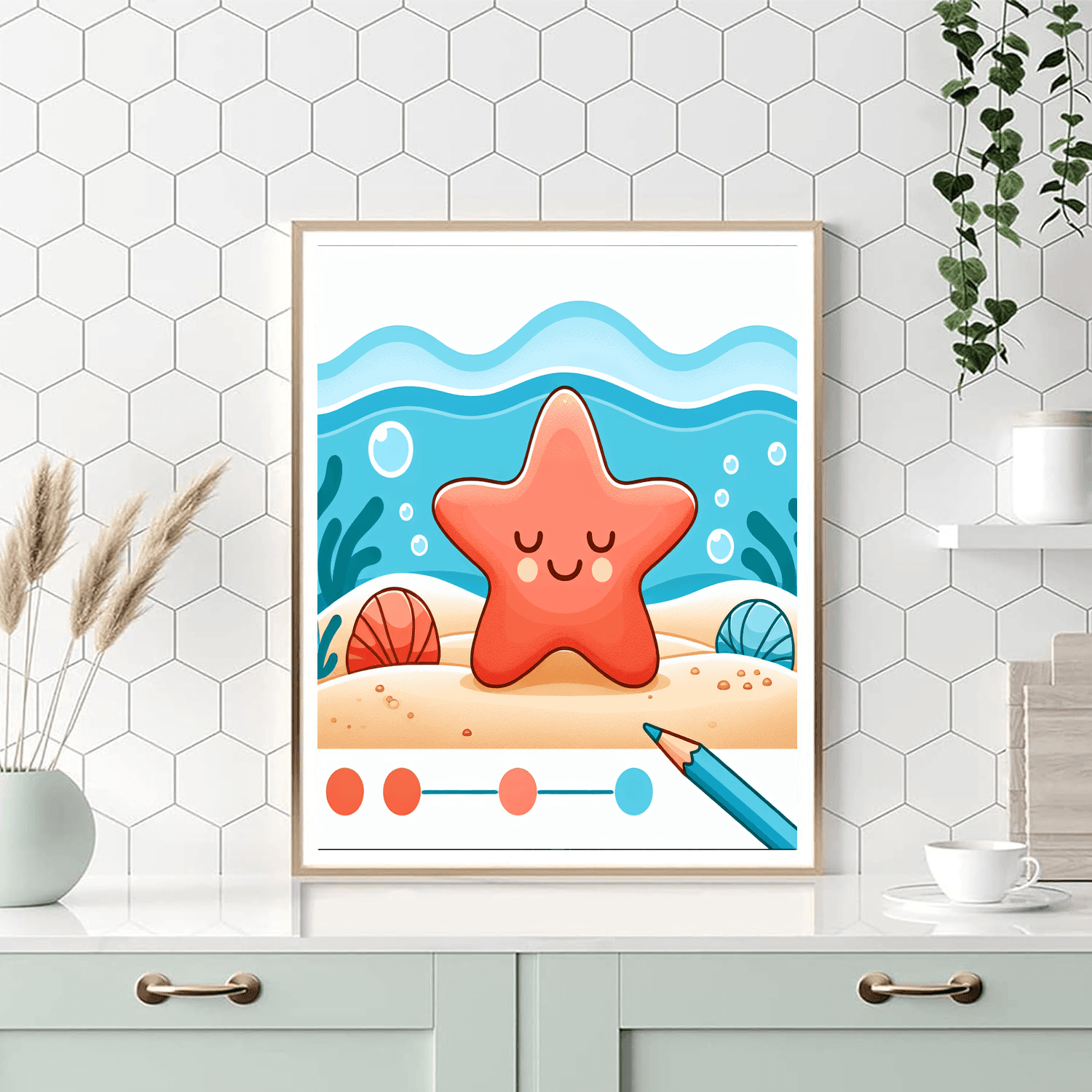 Sociable Starfish Number Painting
