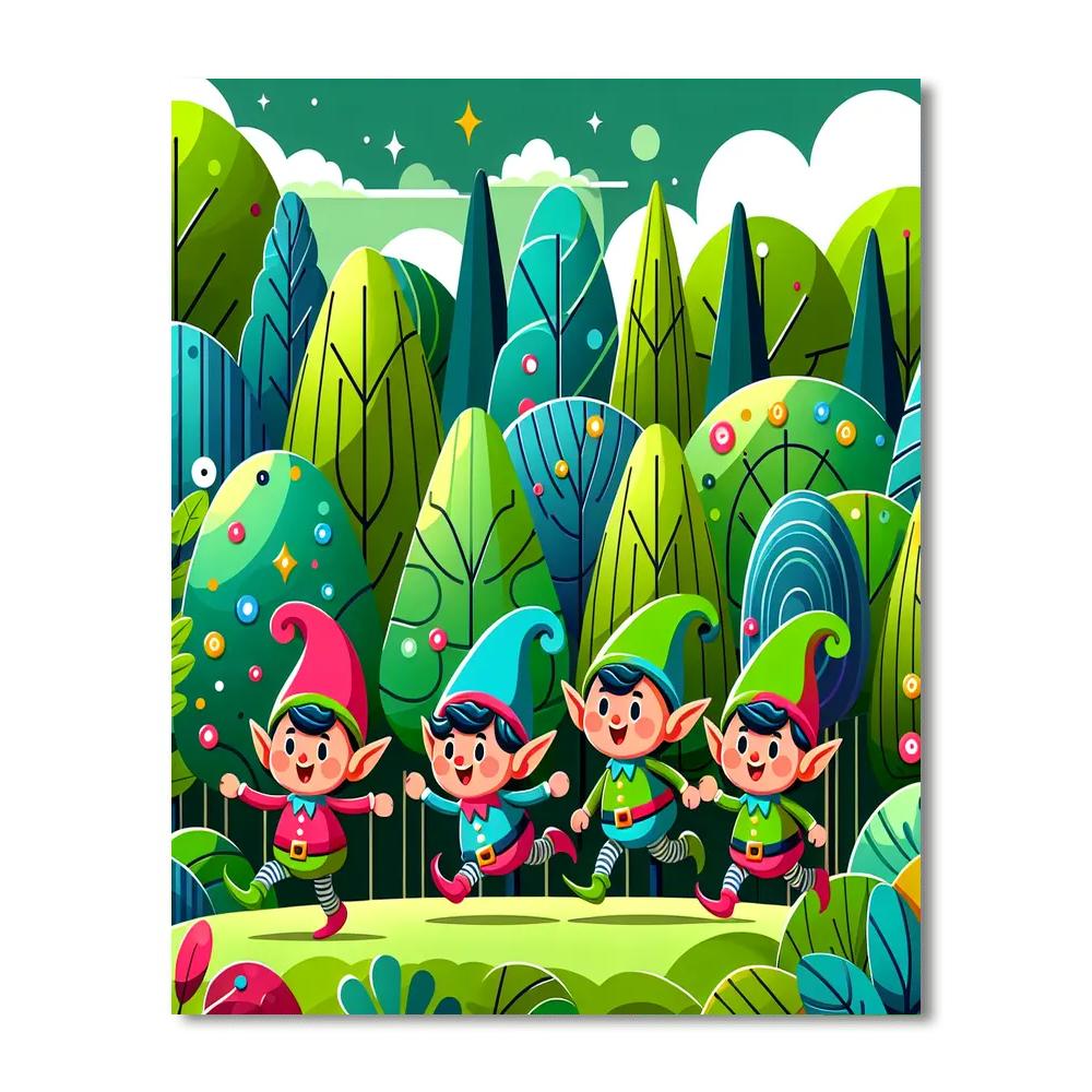 Adventure Time With Elves Numbered Painting Kits