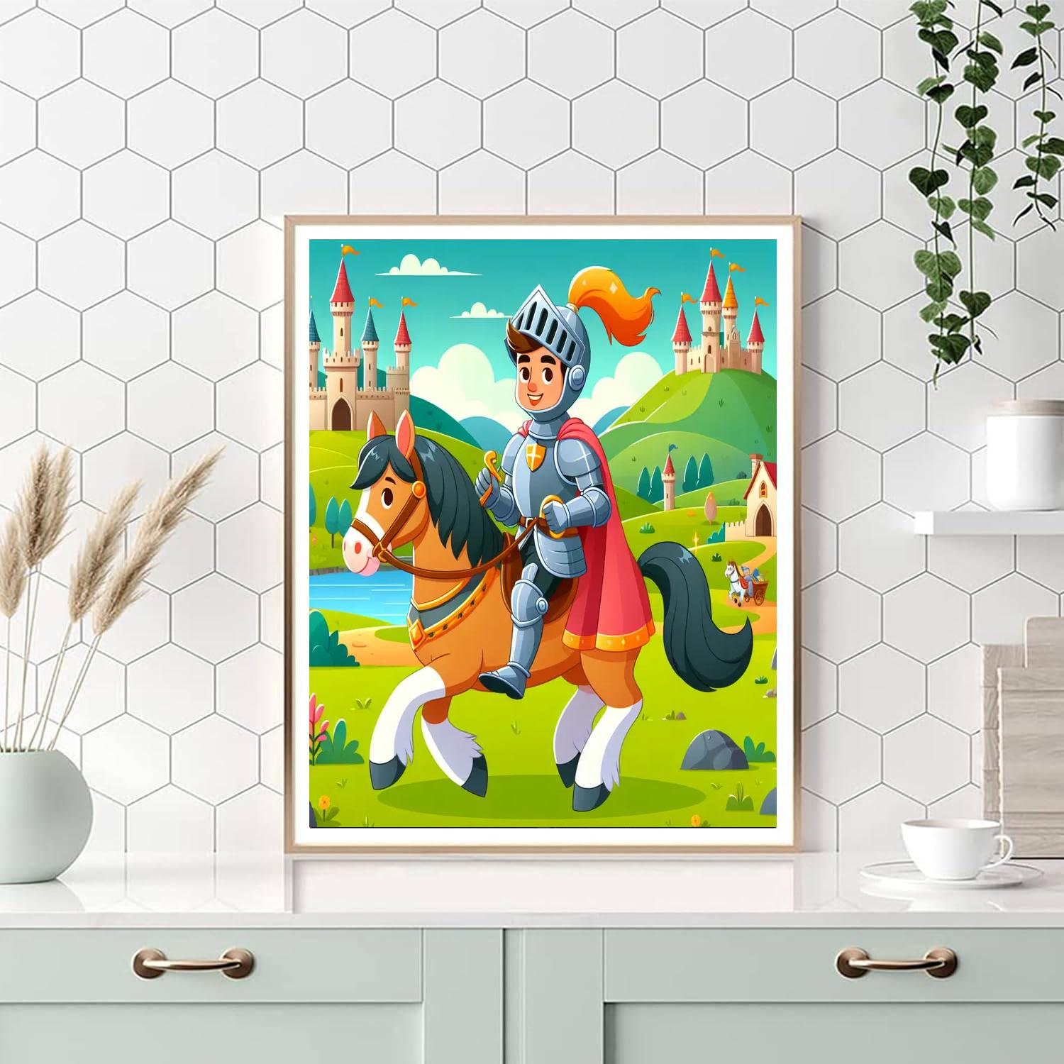 Royal Knight's Adventure Numbered Painting Kits