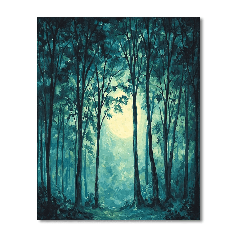 Caspar David Friedrich Inspired The Enchanted Forest  Paint By Numbers Art