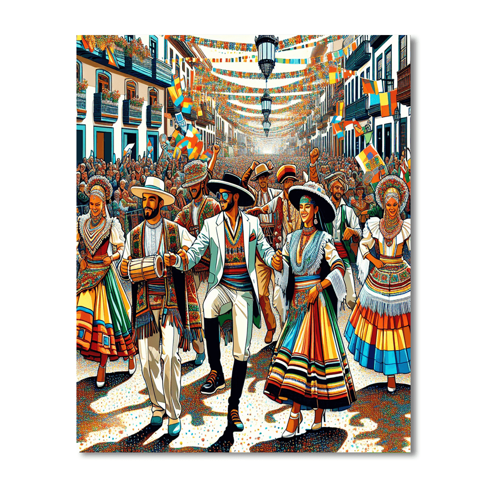 Day Of The Canary Islands - Spain Number Painting