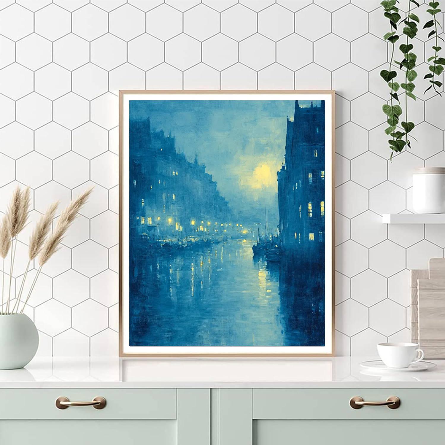 Whistler Inspired Whistler's Quiet City  Number Painting