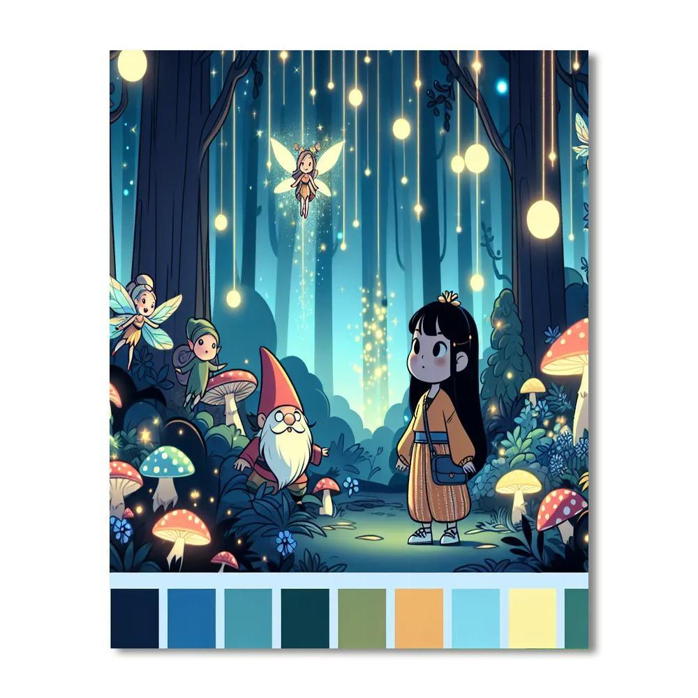 Mystic Forest Exploration Painting Number Kit