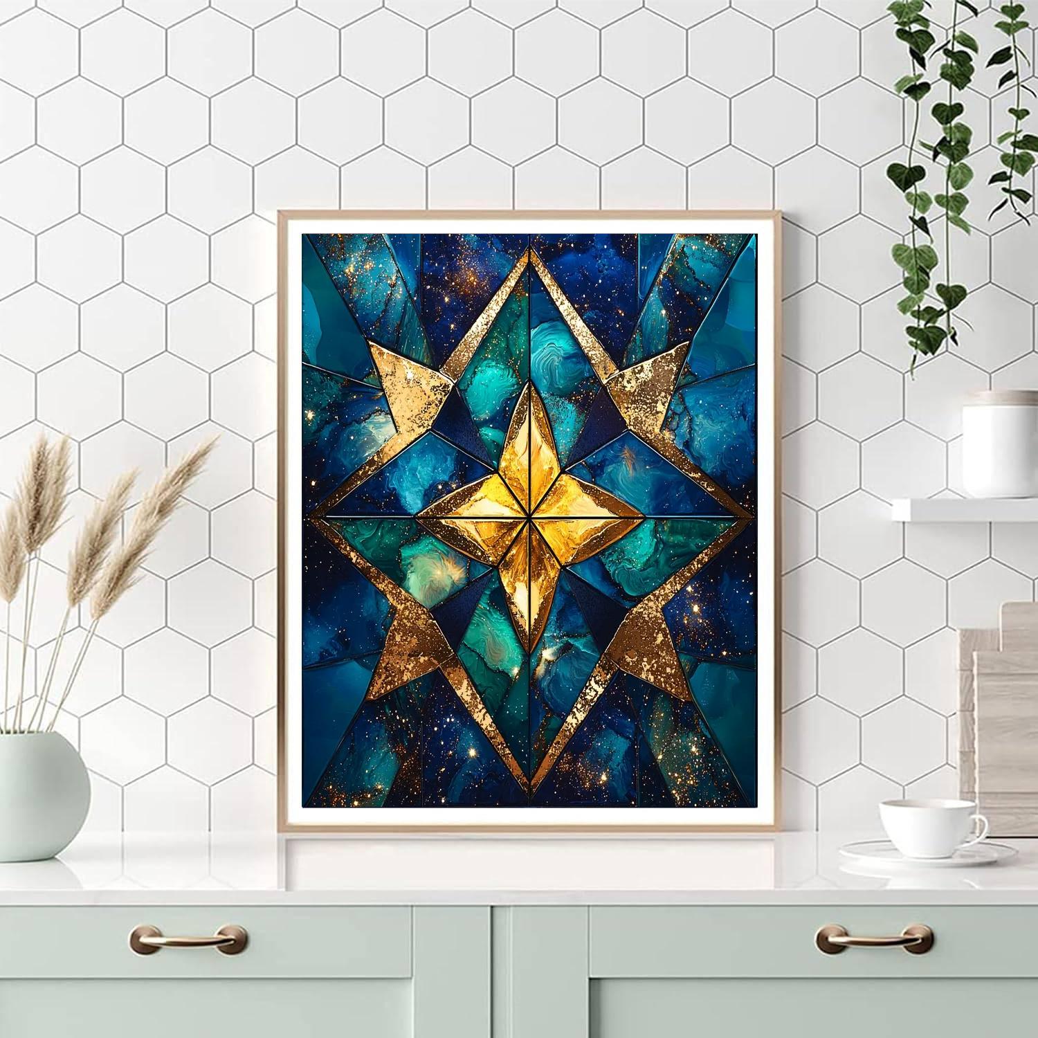 Paul Cézanne Inspired Cosmic Symmetry  Painting By Numbers Kit