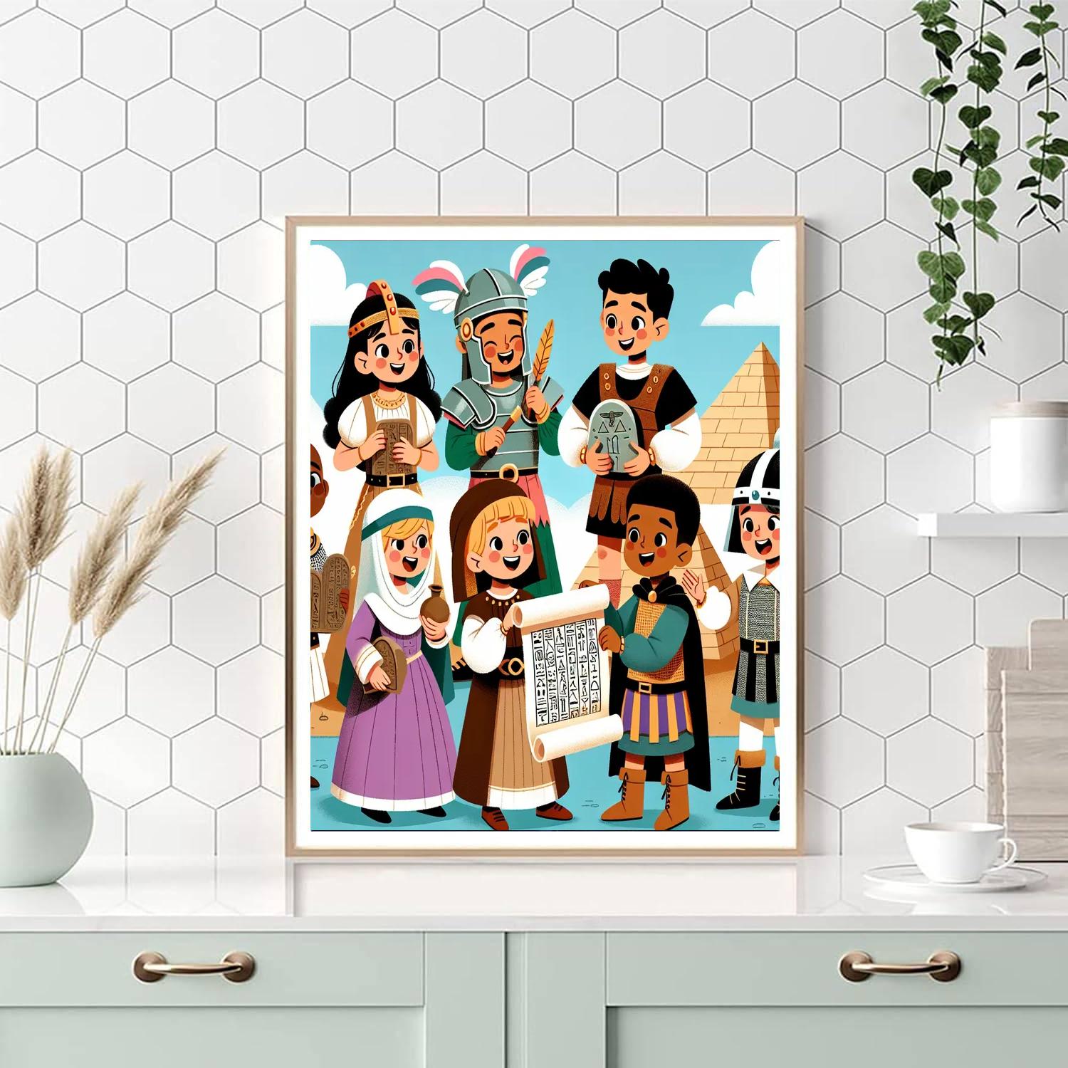 Time-traveling Treasure Trove Number Painting