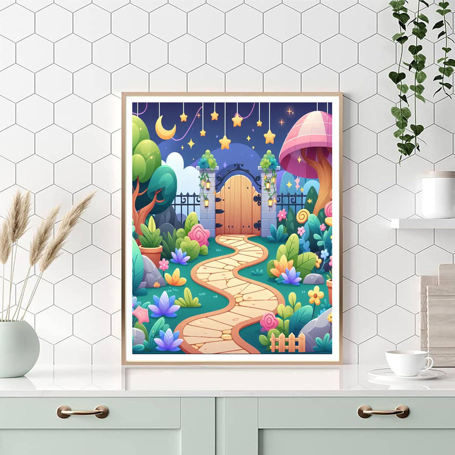 Magical Garden Quest Paint By Numbers Art