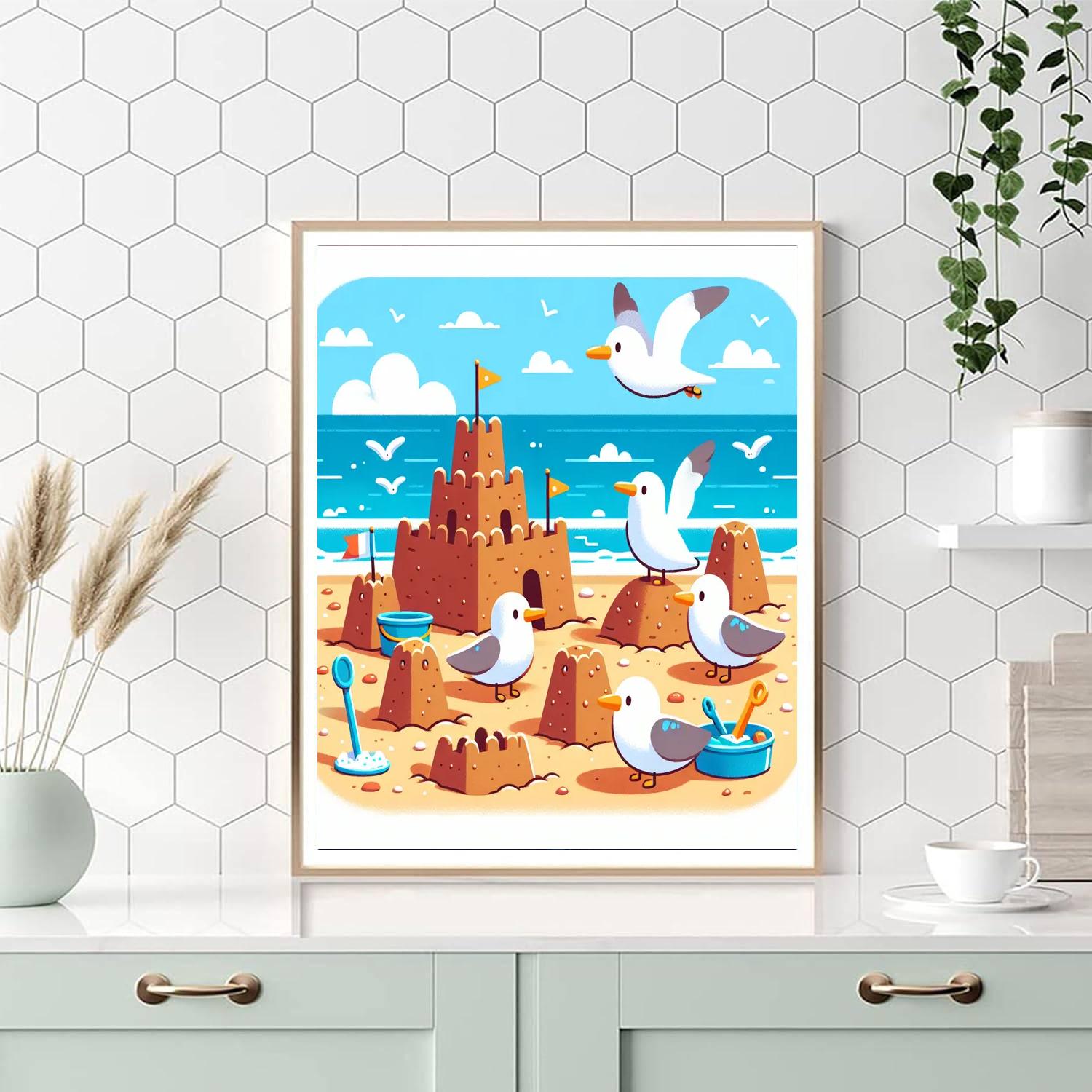 Sunny Beach Day Out Paint By Number