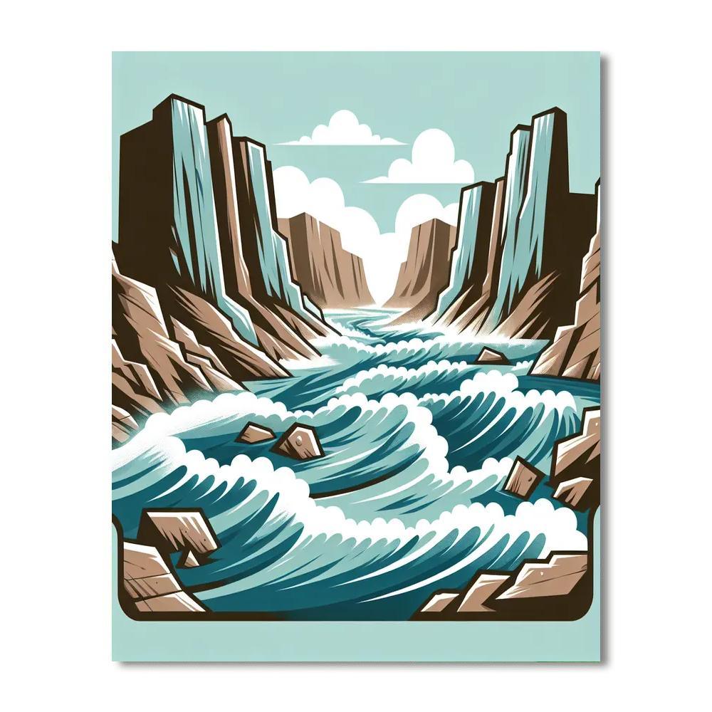 River Rapids Ride Paint By Color