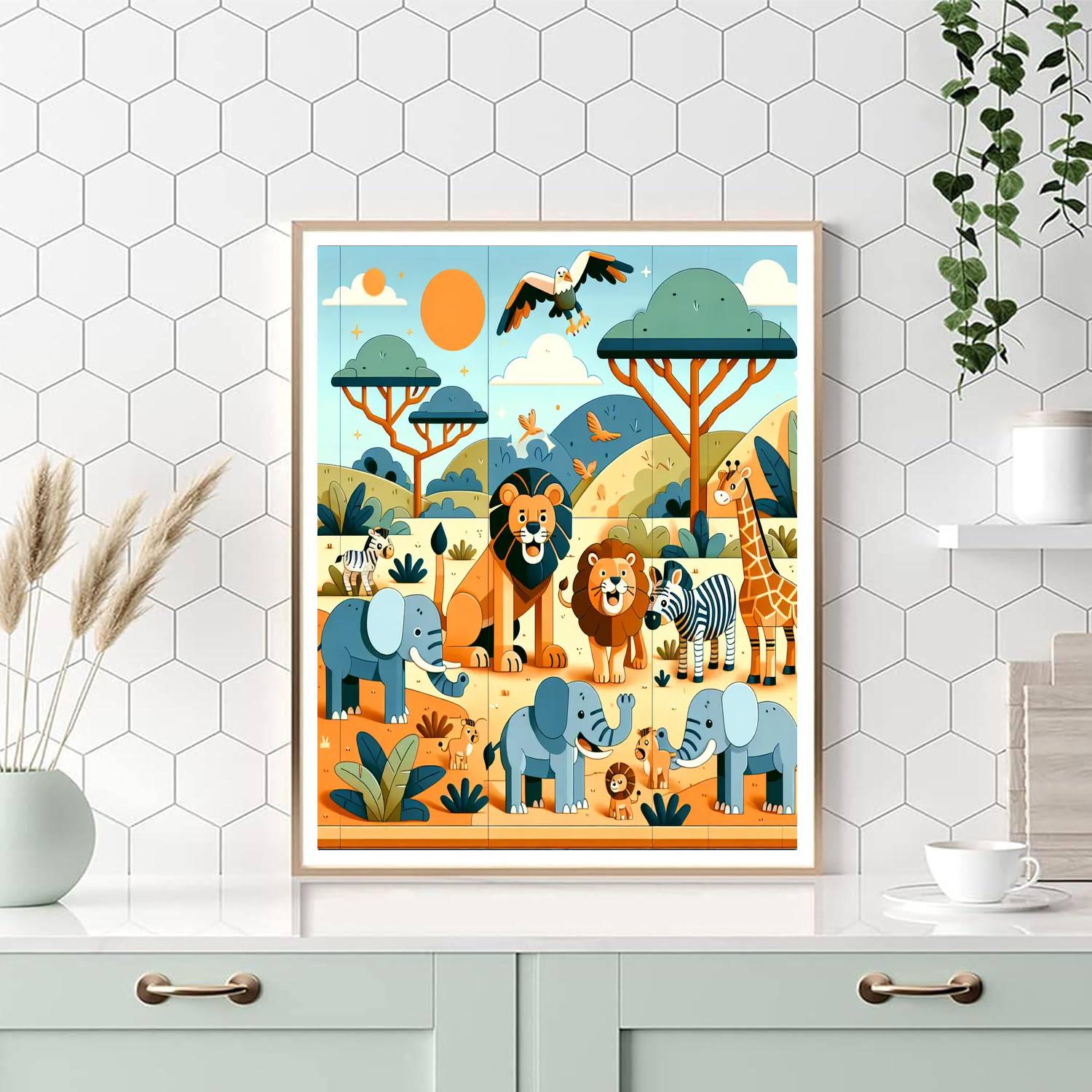 African Safari Quest Paint By Numbers