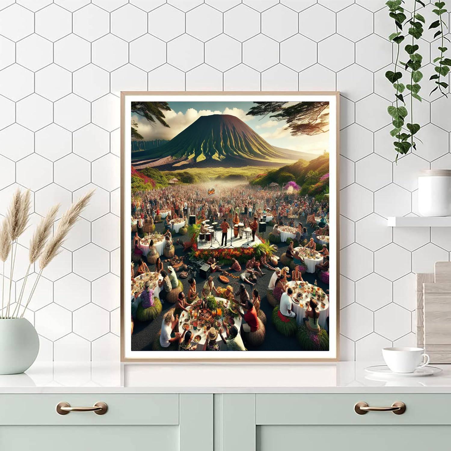 Pahoa Lava Fest - United States Paint By Numbers Art