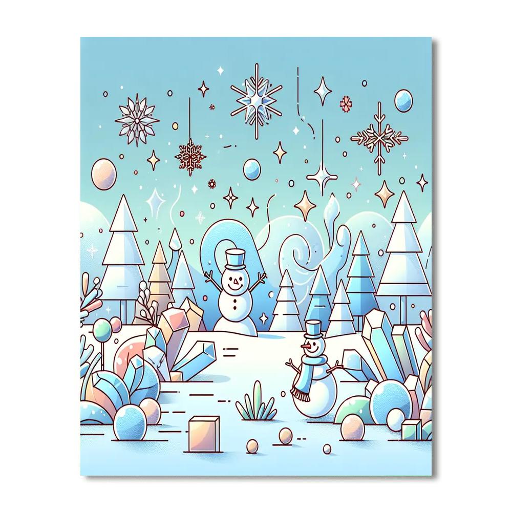 Frozen Fantasy Paint By Numbers Art