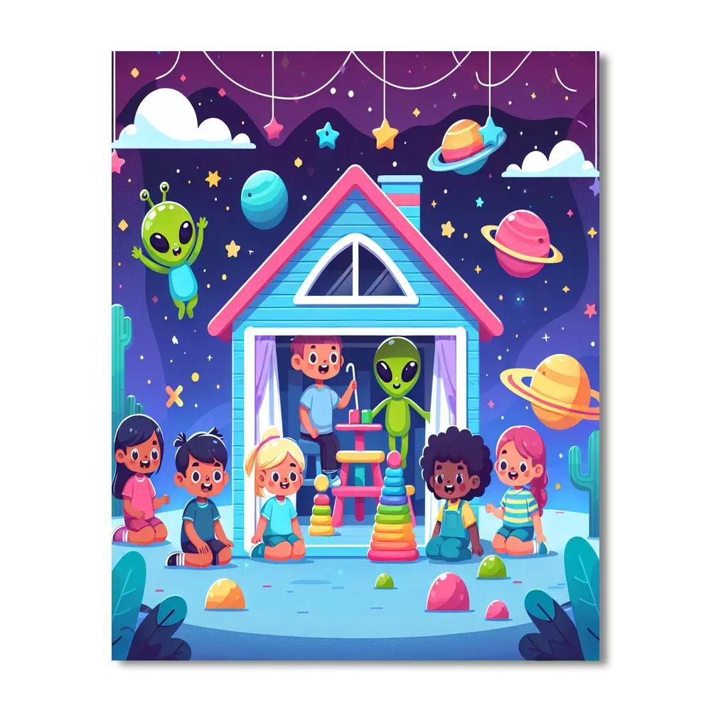 Cosmic Playhouse Adventure Painting By Numbers Kit
