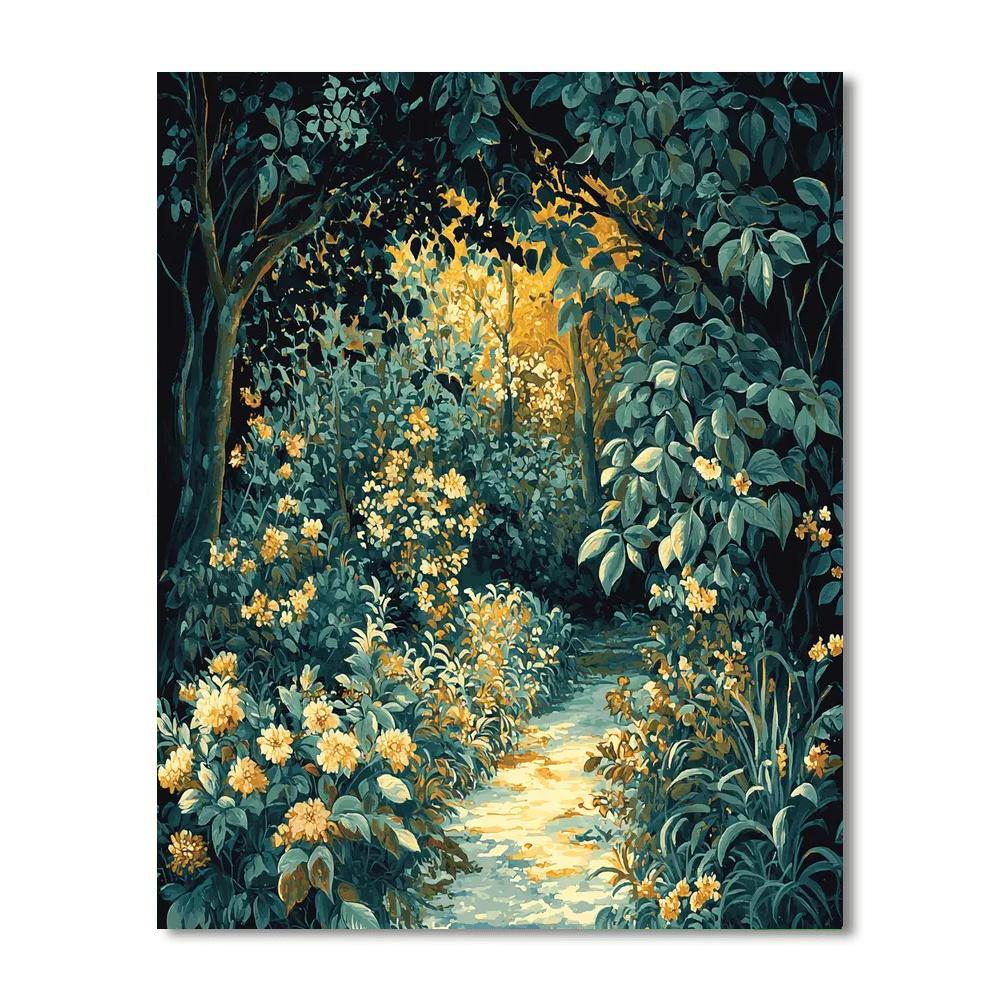 Sandro Botticelli Inspired Gilded Gardens  Paint By Number