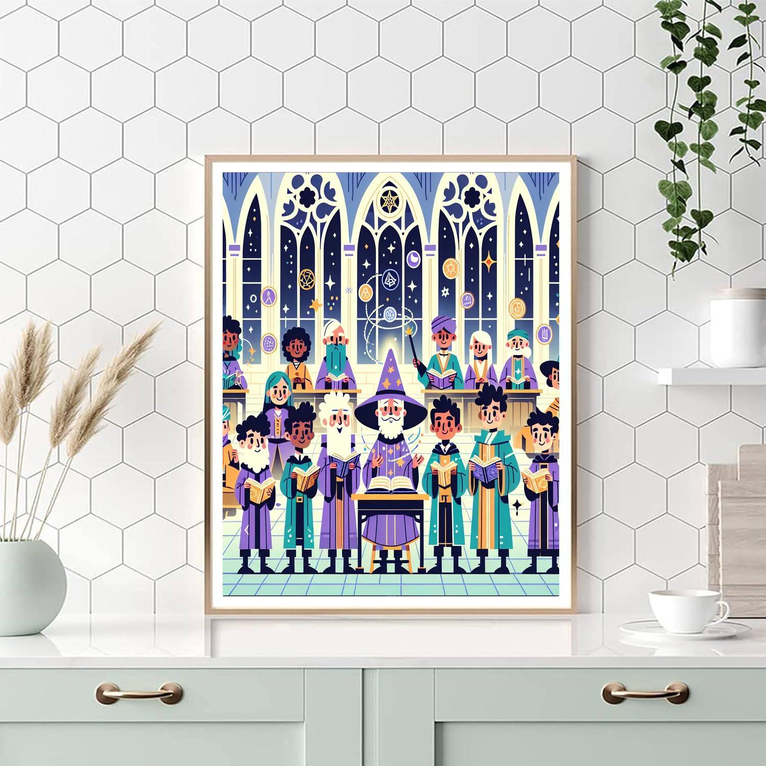 Wizards' Magical School Paint By Numbers Kits