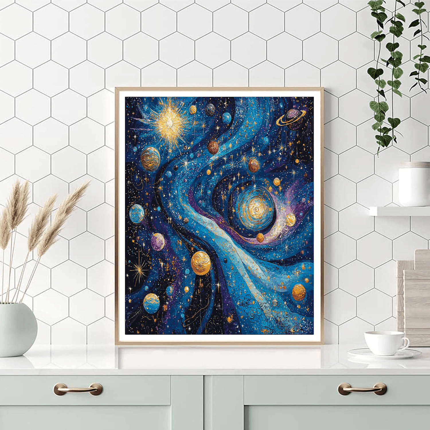 Dali Inspired Celestial Exploration  Paint By Number
