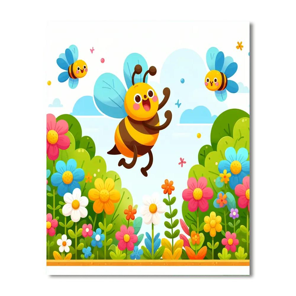 Busy Bee's Garden Visit Numbered Painting Kits