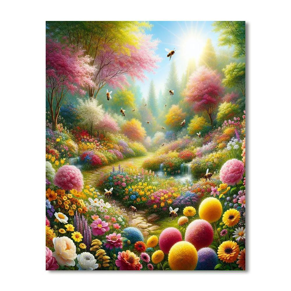 Springtime Blooms Awakening Paint By Numbers Kits