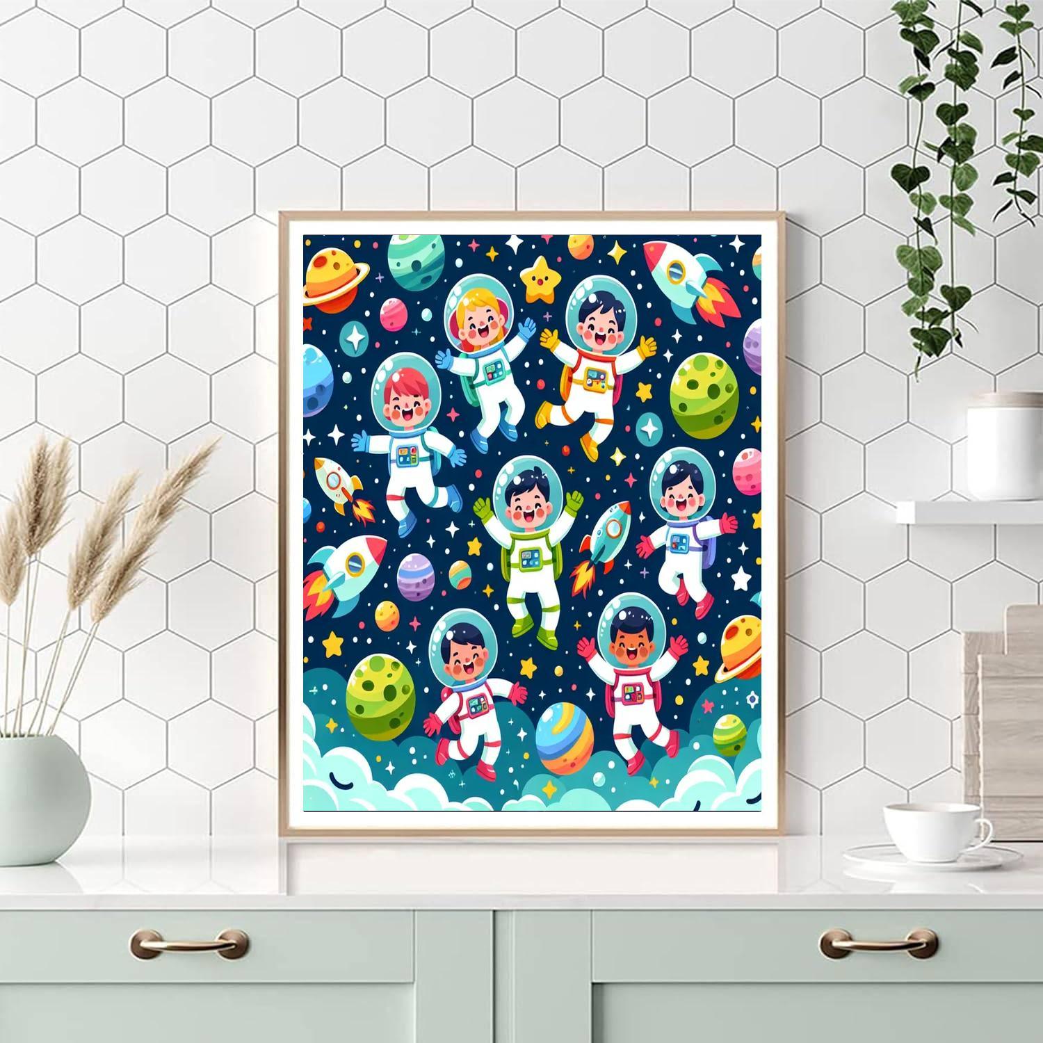 Adventurous Outer Space Journey Paint By Numbers