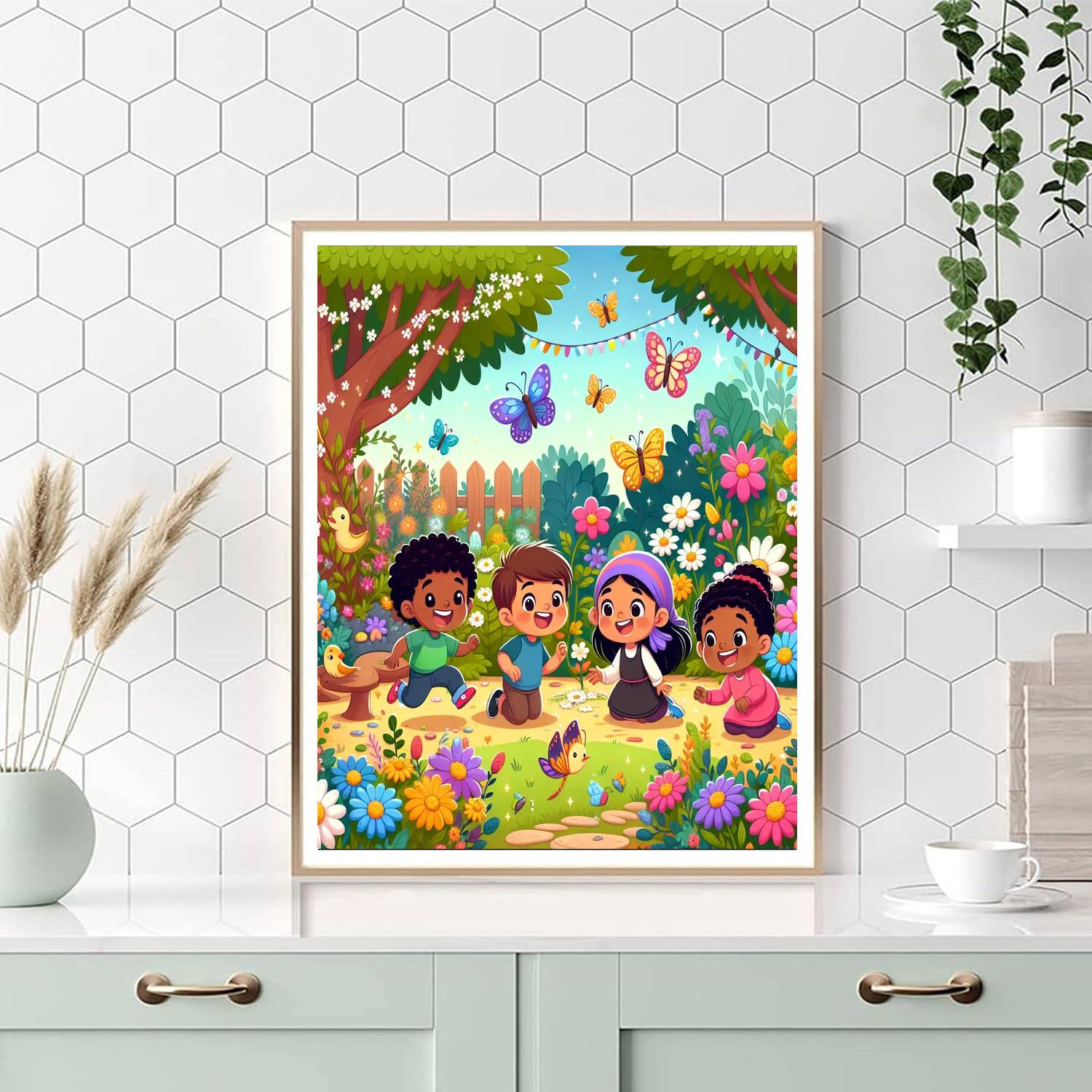Journey To The Magical Garden Number Painting