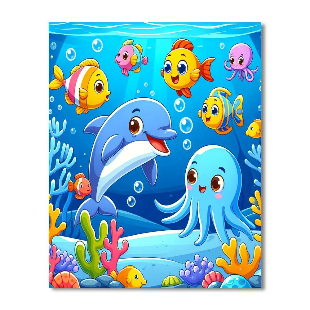 Mysterious Ocean World Numbered Painting Kits