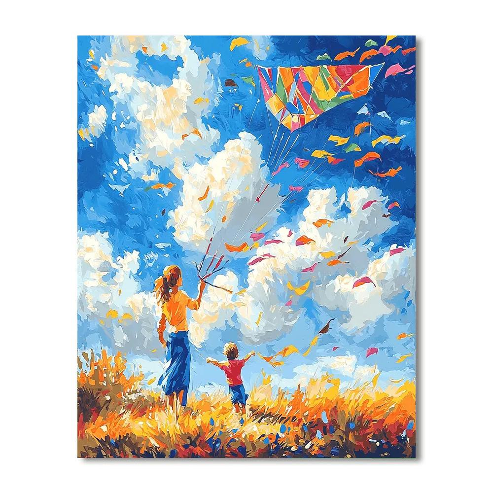 Kite Flying Joy Paint By Number