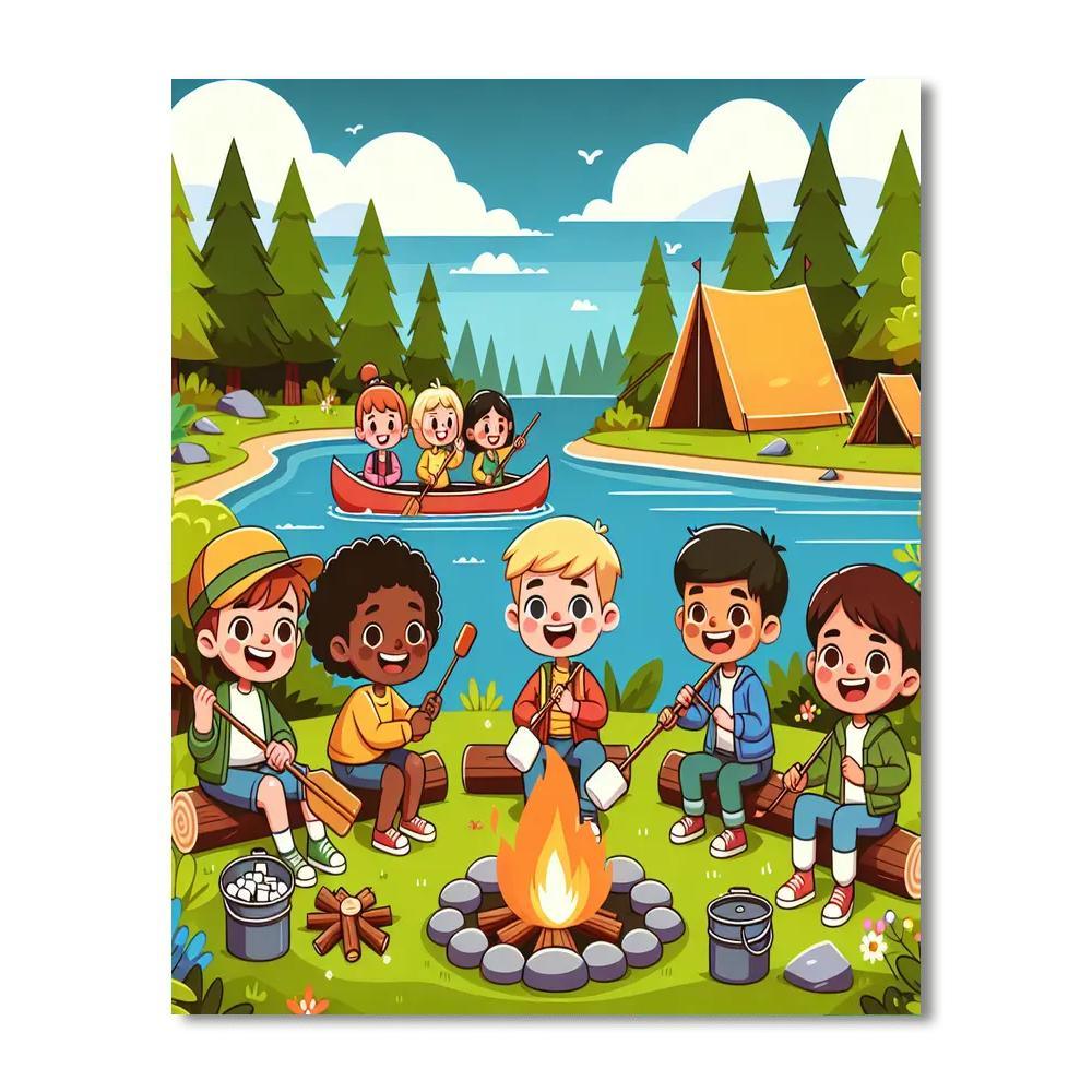 Summer Camp Adventures Paint By Numbers
