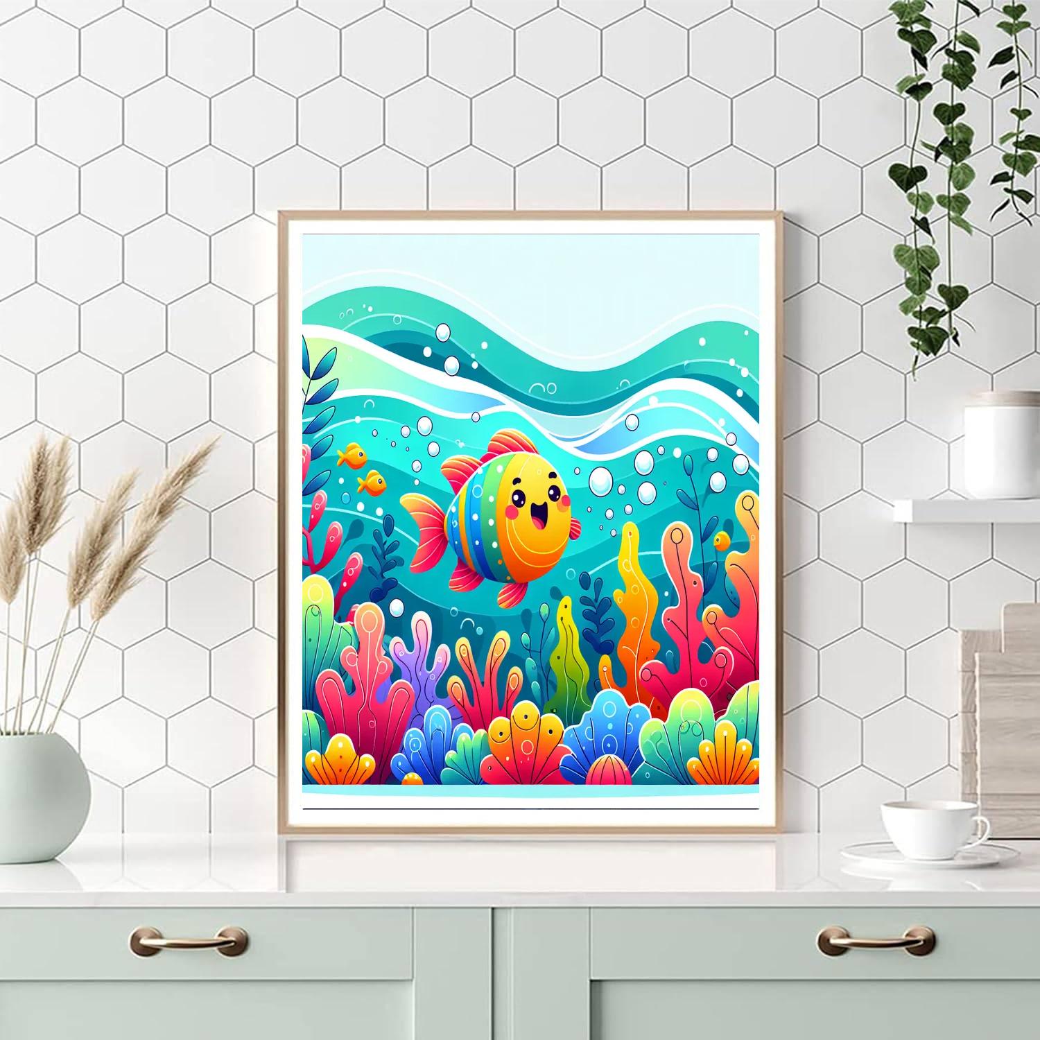 Fantastic Fish Number Painting