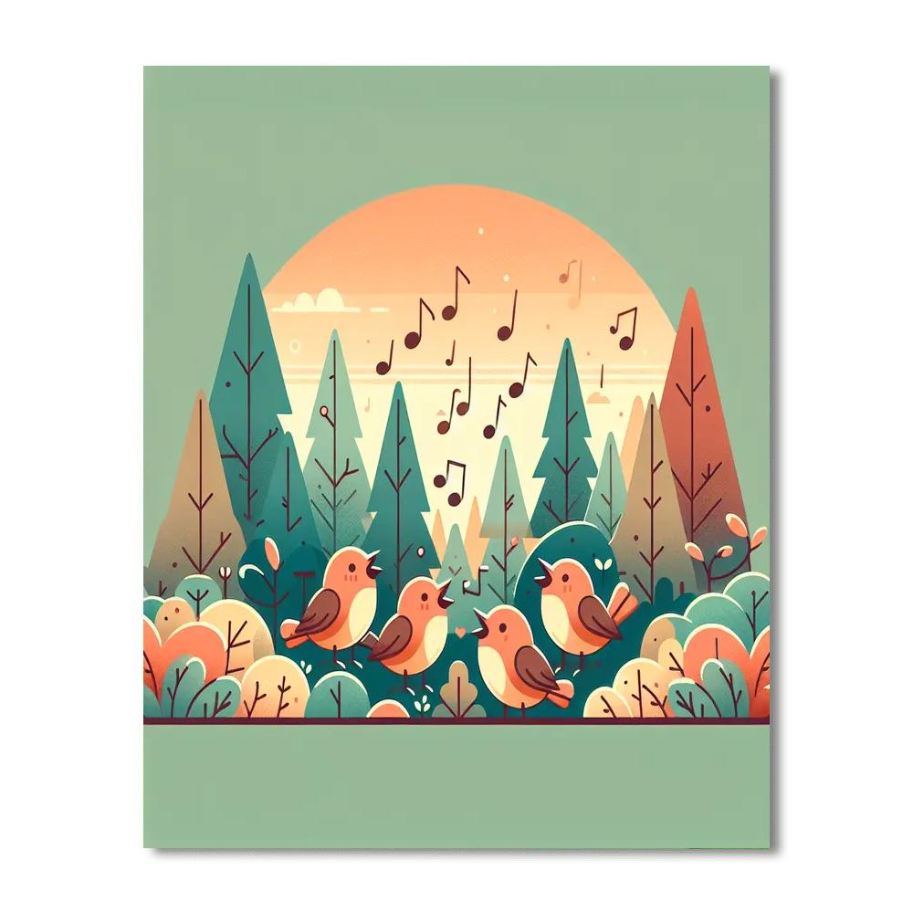 Gentle Forest Symphony Paint By Number