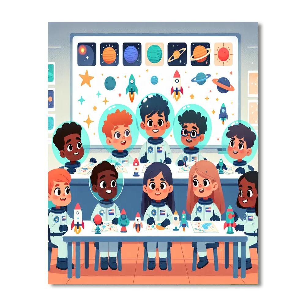 Astro Cadet Academy Paint By Numbers